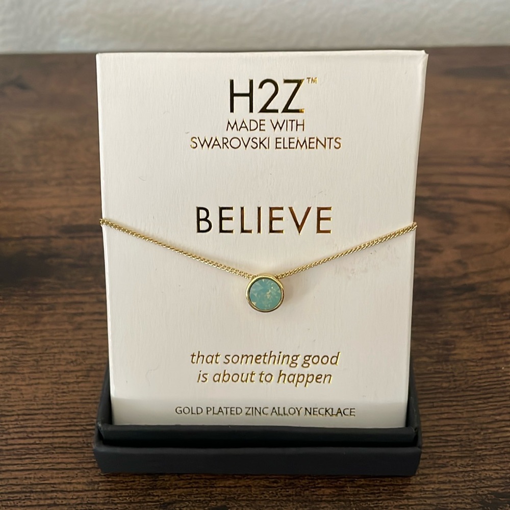 Believe Zinc Alloy Gold Plated Necklace
